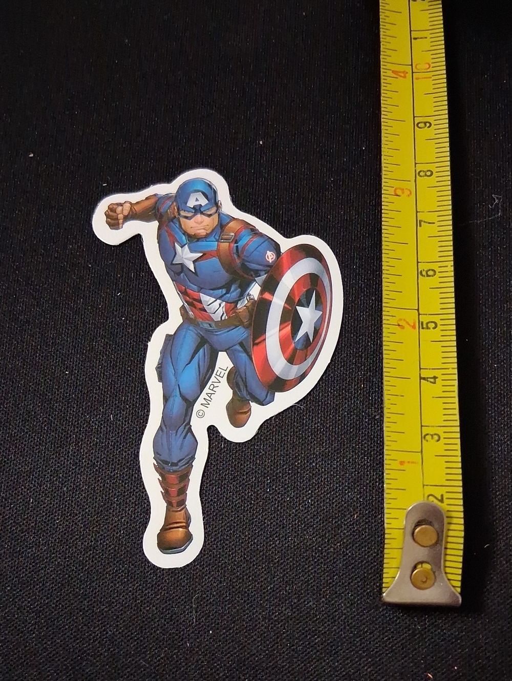Marvel Captain America Waterproof Sticker in Blue, Red, White